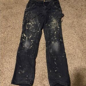 Distressed women’s carpenter pants